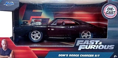 Autíčko Fast & Furious Jada kovové s otvárateľnými dverami 6 druhov dĺžka 13,5 cm 1:32