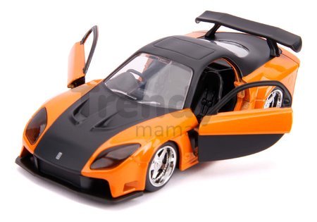 Autíčko Fast & Furious Jada kovové s otvárateľnými dverami 6 druhov dĺžka 13,5 cm 1:32