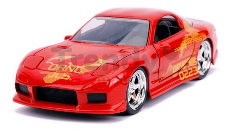 Autíčko Fast & Furious Jada kovové s otvárateľnými dverami 6 druhov dĺžka 13,5 cm 1:32