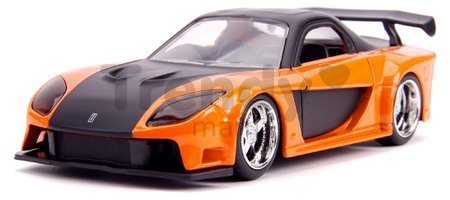 Autíčka Honda Civic Coupe a Han´s Mazda RX-7 Fast & Furious Twin Pack Jada kovové s otvárateľnými dverami dĺžka 13 cm 1:32