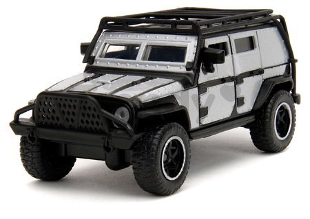 Autíčka Tejs Jeep Wrangler a Dodge Charger 1970 Fast & Furious Twin Pack Jada kovové s otvárateľnými dverami dĺžka 13 cm 1:32