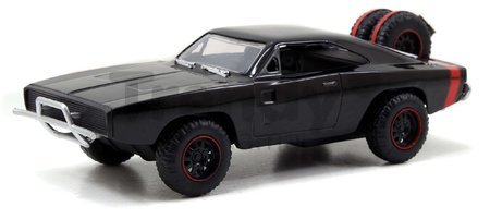 Autíčka Tejs Jeep Wrangler a Dodge Charger 1970 Fast & Furious Twin Pack Jada kovové s otvárateľnými dverami dĺžka 13 cm 1:32