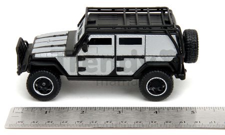 Autíčka Tejs Jeep Wrangler a Dodge Charger 1970 Fast & Furious Twin Pack Jada kovové s otvárateľnými dverami dĺžka 13 cm 1:32