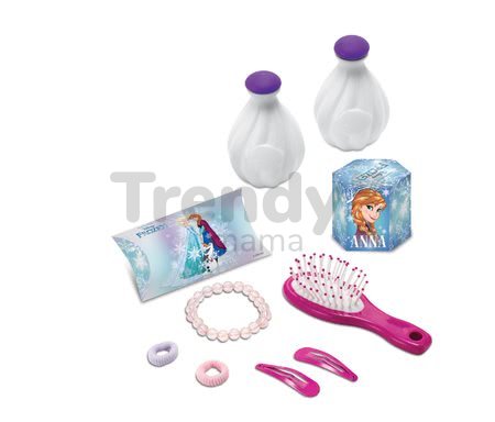 Kozmetický stolík Frozen Smoby so stoličkou a snehovými vločkami 10 doplnkov
