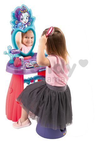 Kozmetický stolík Enchantimals Smoby so stoličkou a 10 doplnkami