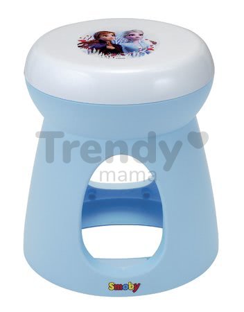 Kozmetický stolík so stoličkou Frozen Smoby so srdiečkovým zrkadlom a 10 doplnkami