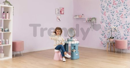 Kozmetický stolík so stoličkou My Beauty Dressing Table Smoby so zrkadlom a 15 skrášľovacích doplnkov