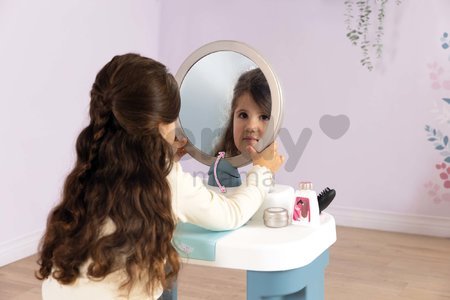 Kozmetický stolík so stoličkou My Beauty Dressing Table Smoby so zrkadlom a 15 skrášľovacích doplnkov