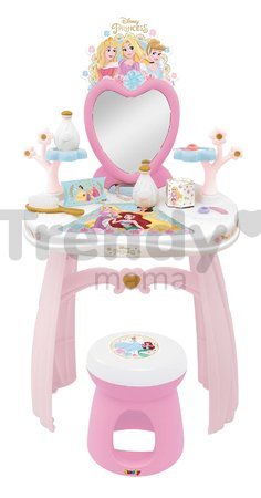 Kozmetický stolík Disney Princess Dressing Table Smoby s 10 doplnkami