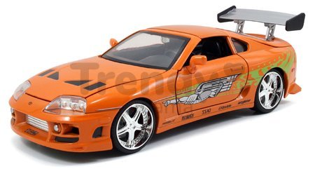 Autíčko Toyota Supra 1995 Fast & Furious Jada kovové s otvárateľnými dverami dĺžka 21 cm 1:24
