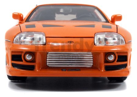 Autíčko Toyota Supra 1995 Fast & Furious Jada kovové s otvárateľnými dverami dĺžka 21 cm 1:24