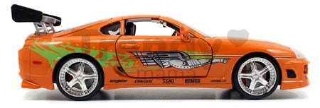 Autíčko Toyota Supra 1995 Fast & Furious Jada kovové s otvárateľnými dverami dĺžka 21 cm 1:24