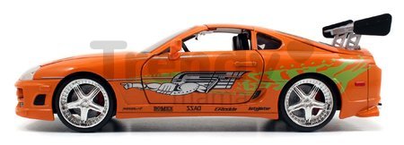 Autíčko Toyota Supra 1995 Fast & Furious Jada kovové s otvárateľnými dverami dĺžka 21 cm 1:24