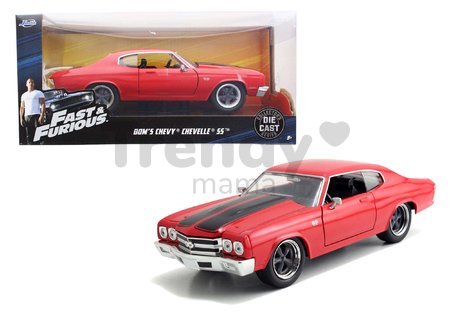 Autíčko Chevy Chevelle 1970 Fast & Furious Jada kovové s otvárateľnými časťami dĺžka 20 cm 1:24