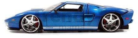 Autíčko Ford GT 2005 Fast & Furious Jada kovové s otvárateľnými časťami dĺžka 20 cm 1:24