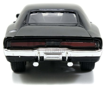 Autíčko na diaľkové ovládanie RC Dodge Charger 1970 Fast & Furious Jada čierne dĺžka 18 cm 1:24