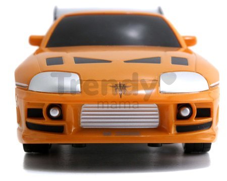 Autíčko na diaľkové ovládanie RC Brian's Toyota Supra Fast & Furious Jada oranžové dĺžka 18,5 cm 1:24