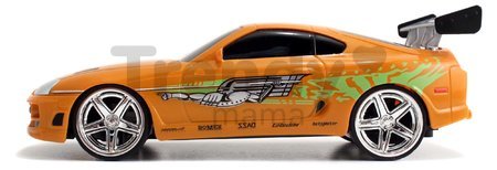 Autíčko na diaľkové ovládanie RC Brian's Toyota Supra Fast & Furious Jada oranžové dĺžka 18,5 cm 1:24