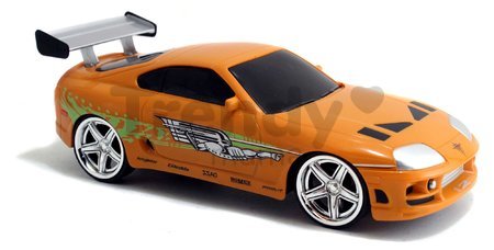 Autíčko na diaľkové ovládanie RC Brian's Toyota Supra Fast & Furious Jada oranžové dĺžka 18,5 cm 1:24