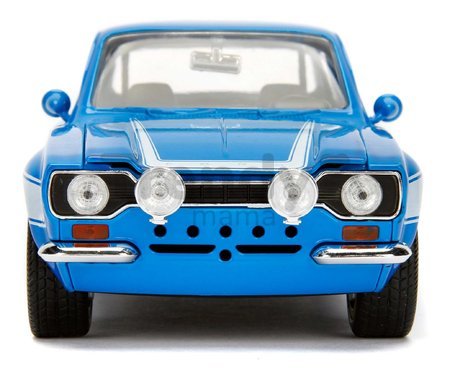 Autíčko Ford Escort 1974 Fast & Furious Jada kovové s otvárateľnými časťami a gumenými kolieskami dĺžka 18 cm 1:24