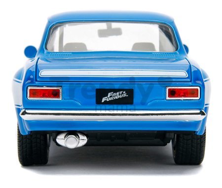 Autíčko Ford Escort 1974 Fast & Furious Jada kovové s otvárateľnými časťami a gumenými kolieskami dĺžka 18 cm 1:24
