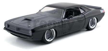 Autíčko Plymouth 1970 Barracuda Fast & Furious Jada kovové s otvárateľnými časťami dĺžka 18 cm 1:24