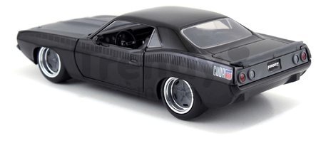 Autíčko Plymouth 1970 Barracuda Fast & Furious Jada kovové s otvárateľnými časťami dĺžka 18 cm 1:24