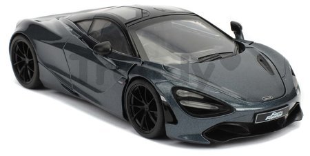 Autíčko Shaw McLaren 720S Fast & Furious Jada kovové s otvárateľnými časťami dĺžka 20,5 cm 1:24
