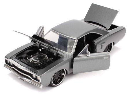 Autíčko Plymouth 1970 Road Runner Fast & Furious Jada kovové s otvárateľnými časťami dĺžka 22 cm 1:24