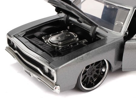 Autíčko Plymouth 1970 Road Runner Fast & Furious Jada kovové s otvárateľnými časťami dĺžka 22 cm 1:24