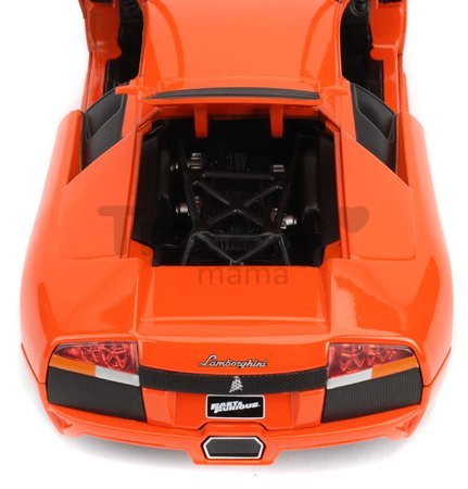Autíčko Lamborghini Murcielago Fast & Furious Jada kovové s otvárateľnými časťami dĺžka 18 cm 1:24