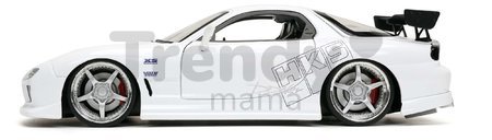 Autíčko Mazda RX-7 Fast & Furious Jada kovové s otvárateľnými časťami dĺžka 20 cm 1:24