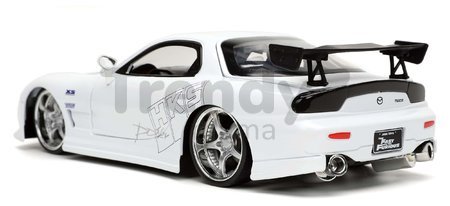 Autíčko Mazda RX-7 Fast & Furious Jada kovové s otvárateľnými časťami dĺžka 20 cm 1:24
