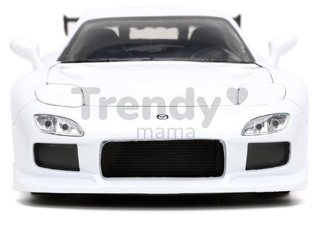 Autíčko Mazda RX-7 Fast & Furious Jada kovové s otvárateľnými časťami dĺžka 20 cm 1:24