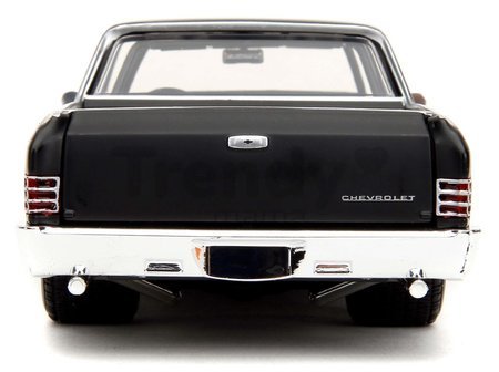 Autíčko Chevrolet El Camino 1967 Fast & Furious Jada kovové s otvárateľnými časťami dĺžka 19 cm 1:24