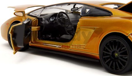 Autíčko Lamborghini Gallardo Fast&Furious Jada kovové s otvárateľnými časťami dĺžka 19 cm 1:24