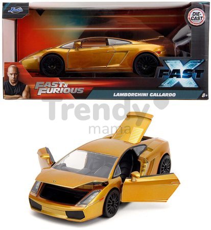 Autíčko Lamborghini Gallardo Fast&Furious Jada kovové s otvárateľnými časťami dĺžka 19 cm 1:24
