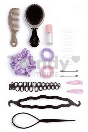 Česacia hlava pre kaderníčku so svetlými vlasmi My Beauty Blonde Styling Head Smoby vytváranie účesov s 19 doplnkami
