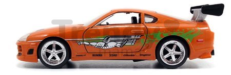 Autíčka Toyota Supra a Dodge Charger 1970 Fast & Furious Twin Pack Jada kovové s otvárateľnými dverami dĺžka 12 cm 1:32