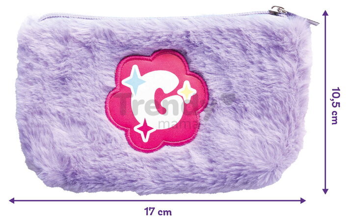 Kozmetická taštička s očnými tieňmi a leskom na pery Glam Makeup Kit Smoby s lakom na nechty 8 doplnkov od 6 rokov