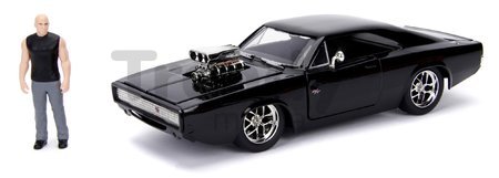 Autíčko Dodge Charger 1970 Fast & Furious Jada kovové s otvárateľnými časťami a figúrkou Dominic Torreto dĺžka 21 cm 1:24