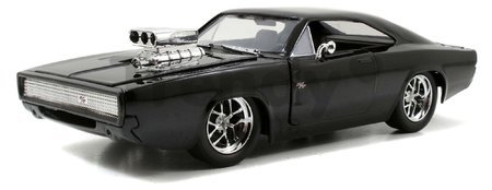 Autíčko Dodge Charger 1970 Fast & Furious Jada kovové s otvárateľnými časťami a figúrkou Dominic Torreto dĺžka 21 cm 1:24