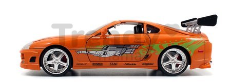 Autíčko Toyota Supra 1995 Fast & Furious Jada kovové s otvárateľnými časťami a figúrkou Brian O´Connor dĺžka 21 cm 1:24