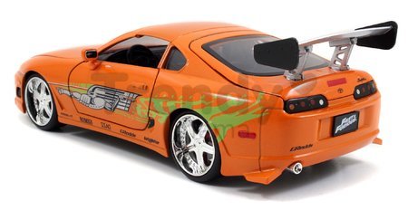 Autíčko Toyota Supra 1995 Fast & Furious Jada kovové s otvárateľnými časťami a figúrkou Brian O´Connor dĺžka 21 cm 1:24