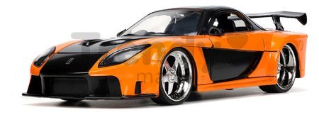 Autíčko Mazda RX-7 1995 Fast & Furious Jada kovové s otvárateľnými časťami a figúrkou Hana dĺžka 19 cm 1:24