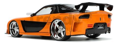 Autíčko Mazda RX-7 1995 Fast & Furious Jada kovové s otvárateľnými časťami a figúrkou Hana dĺžka 19 cm 1:24