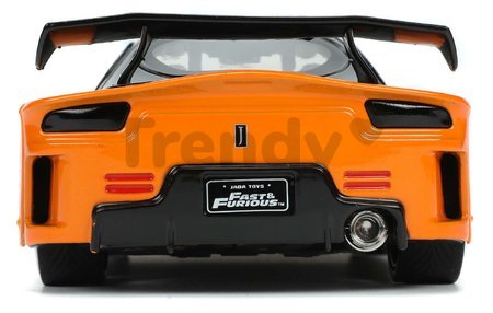 Autíčko Mazda RX-7 1995 Fast & Furious Jada kovové s otvárateľnými časťami a figúrkou Hana dĺžka 19 cm 1:24