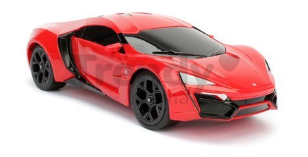 Autíčko na diaľkové ovládanie RC Lykan Hypersport Fast & Furious Jada dĺžka 28 cm 1:16 od 6 rokov