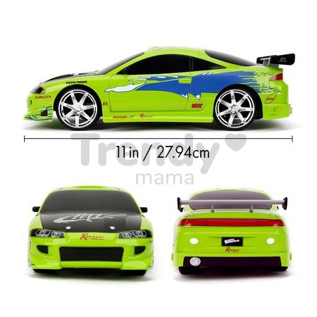 Autíčko na diaľkové ovládanie RC Brian Mitsubishi Eclipse 1995 Fast & Furious Jada dĺžka 28 cm 1:16 od 6 rokov