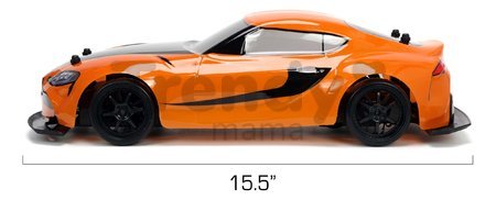 Autíčko na diaľkové ovládanie RC Drift Toyota Supra 2020 Fast & Furious Jada s náhradnými pneumatikami dĺžka 41 cm 1:10 od 8 rokov